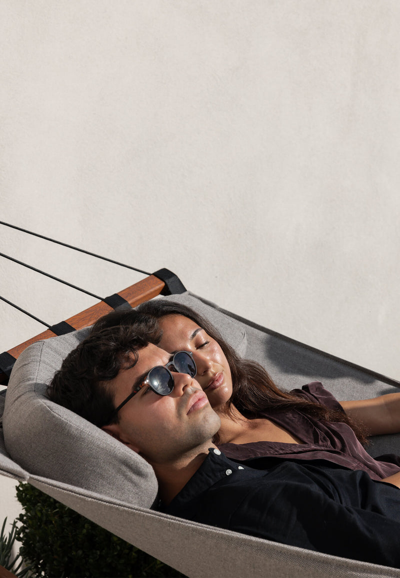lounge hängematte Taj Double Hammock with Stand in Source by Sunbrella