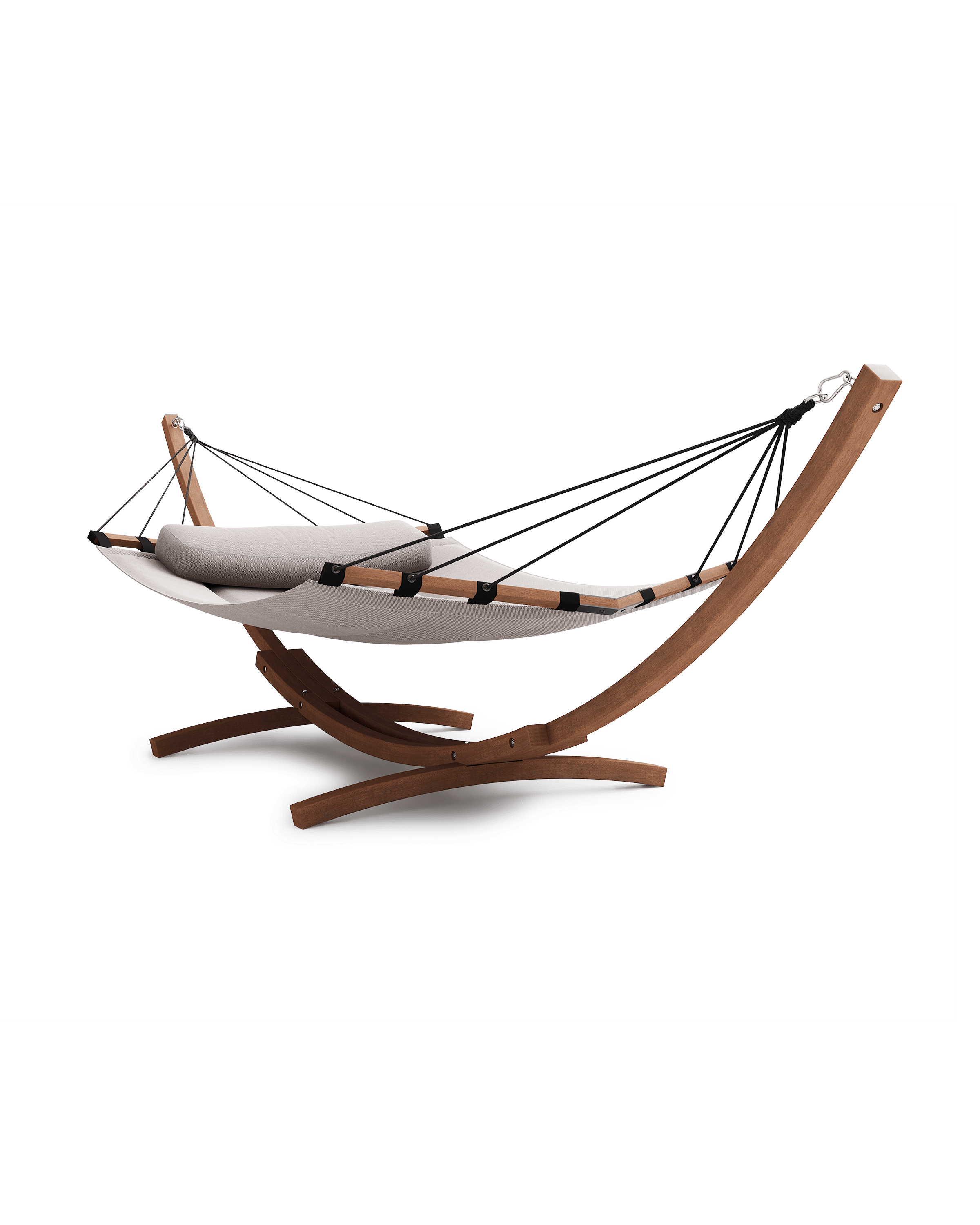 2WAY HAMMOCK ブラウン 約210×150cm Isla Double Hammock with Stand in Sunbrella Source | lujo