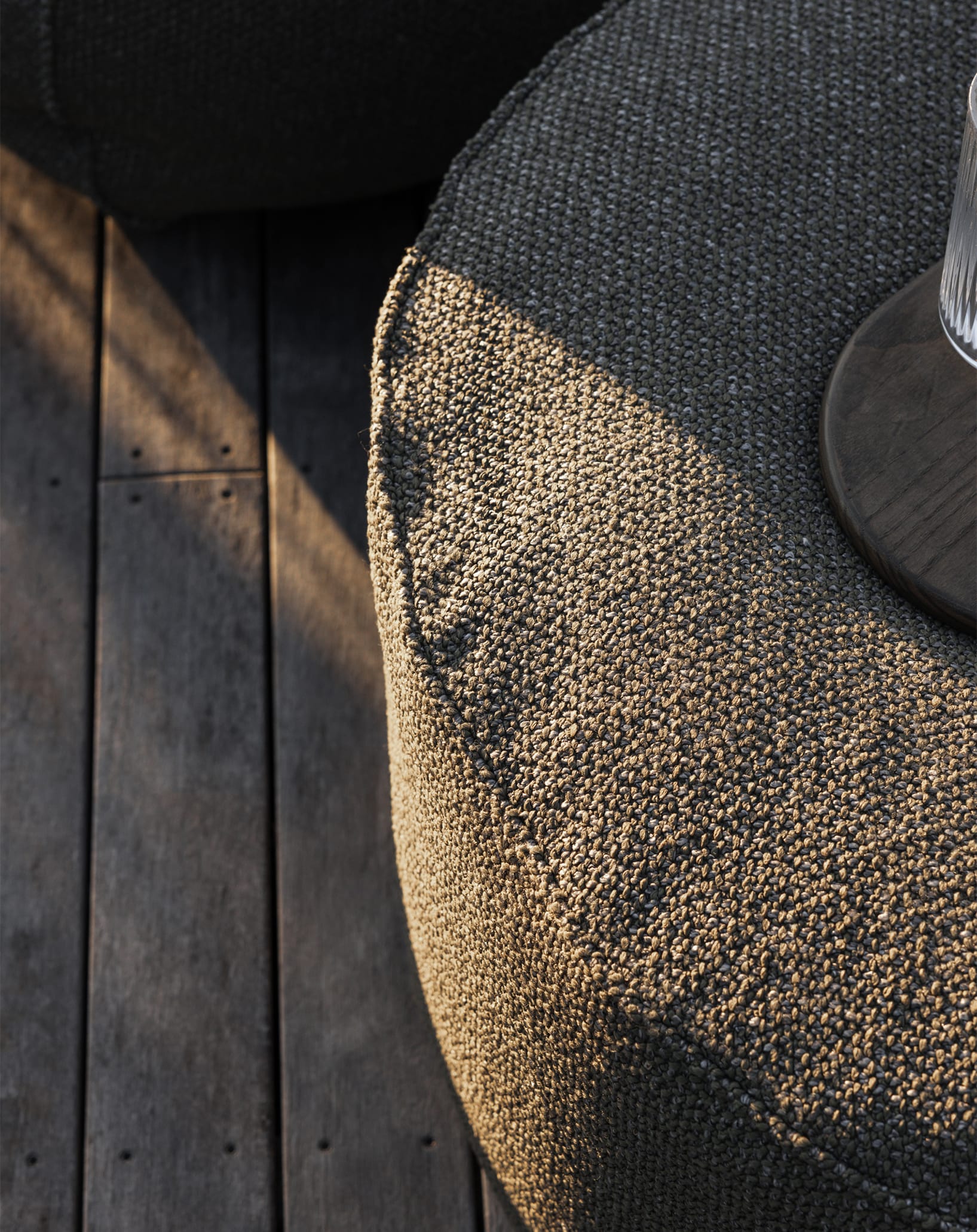 Outdoor bean bag - footstool [Tulum Marine]