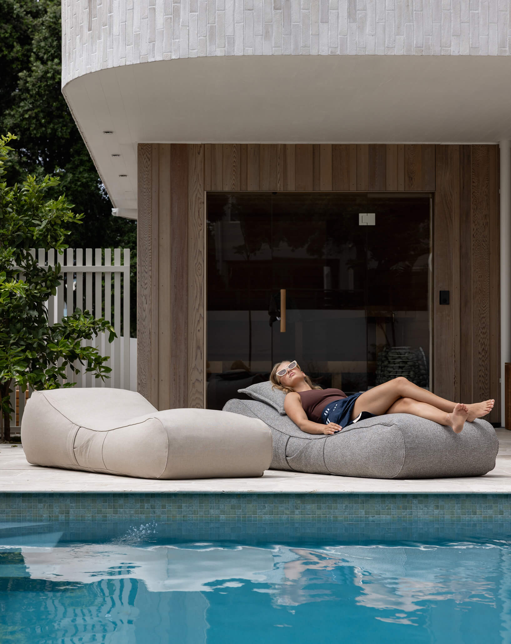 Outdoor bean bag - lounger [Marine]